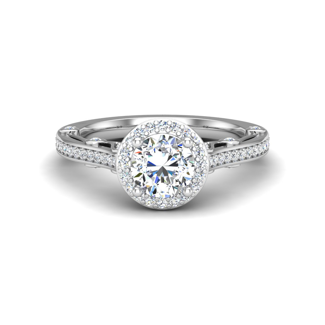 Harlow Halo Engagement Ring